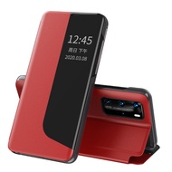 Flip Leather Case Huawei P40 Pro P30 Pro P20 Pro Mate 30 Pro Phone Case Intelligent Window Smart View Wake Sleep Back Cover