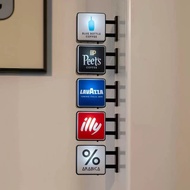 World Classic Coffee Brands Light Sign Refrigerator Magnet Coffee Machine Decor Lavassa Coffee Illy 