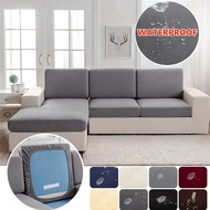 Waterproof Sofa Seat Cushion Cover Elastic Sofa Cover For Living Room Jacquard Sofa Seat Cover Furniture Protector 1/2/3/4 L Shape Seater