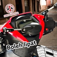 TRC RACING SIDE MIRROR Y125Z LC135 Y110 CHROME BATANG 360 PUSING BOLEH LIPAT