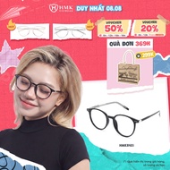 HMK Eyewear Plastic Round Glasses Frames Modern Fashion for Men and Women in Many Colors - HMK8401
