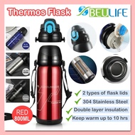 BEULIFE 500ml & 800ml 316 Stainless Steel Thermos Thermo Flask Tumbler Bottle Flask