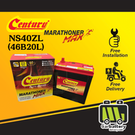 [Installation Provided] Century Marathoner Max NS40ZL 46B20L Car Battery Bateri Kereta Myvi Bezza Ax