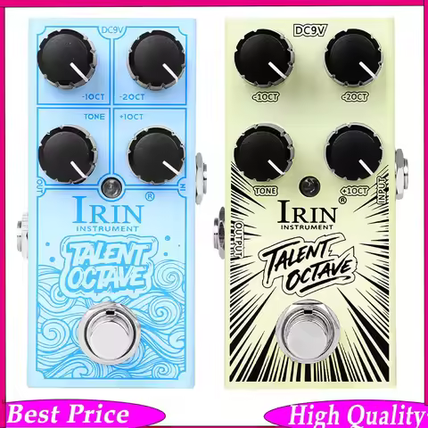 IRIN RF-19 TALENT OCTAVE Guitar Effects Pedal – Polyphonic Triple Octave Harmonizer Create 3 Separat
