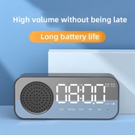 Bluetooth alarm clock speaker English desktop portable Bluetooth clock card speaker compact