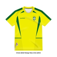 Jersey Fantasy BRAZIL - HOME 2002 Fullprinting Top - ATHLETIC SPORTWEAR KIDS