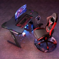 🔥Kualiti Tinggi⛴E-sports gaming table with light,computer desk,advanced carbon fiber super large game table and chair combination set/Meja permainan e-sukan dengan cahaya, meja komputer,super besar serat karbon dan set kombinasi kerusi/workstation desk