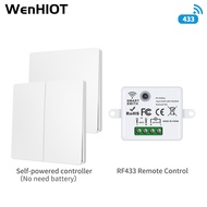 Smart switch RF 433MHz Wireless switch Waterproof switch light switch No battery required