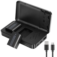 JYJZPB A6000 NP-FW50 Replacement Battery Charger Set Compatible for Sony Alpha A6400 ZV-E10 A7II A51