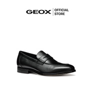 GEOX รองเท้าหนังผู้ชาย รุ่น U REZZONICO - BLACK SS25 (U558QAC9999M_S5BKXX)
