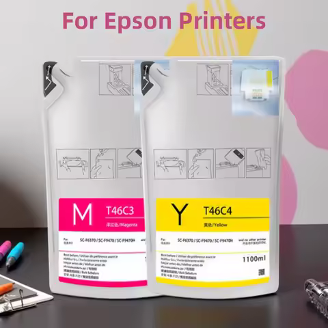 with one time use chips T46C8 T46C2 T46C3 T46C4 Full With Sublimation Ink for Epson F6370 9470 9470H