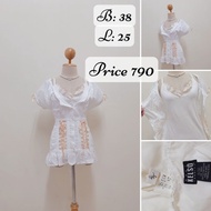 Blouse coquette​ White Doll Arm