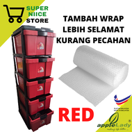 Apple Lady 5tier drawers plastic kabinet 5 tingkat plastik