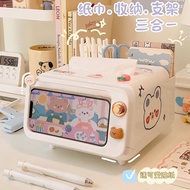 Simple TV Tissue Box Multifunctional Desktop Mobile Phone Holder Storage Box Student Pen Holder Shel