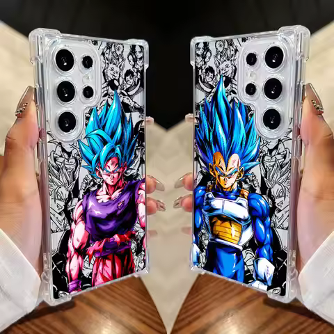 Dragons Balls Goku Vegeta Super Saiyan Phone Case For Samsung Galaxy S25 S24 FE S26 S23 S22 S21 S20 