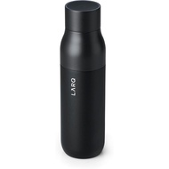 LARQ Water Bottle, 500ml, Obsidian Black Brilliantly clean water Double-wall vacuum insulation keeps