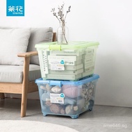 Transparent Clothing Storage Box2825Household35L/2824Large Toy Storage Box55L Transparent Storage Ca