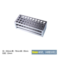 Rak Tabung Uji Keluli Tahan Karat 15.5mm/18.5mm Pemegang Tiub Uji 30 Lubang Rak Tabung Uji Makmal Ke