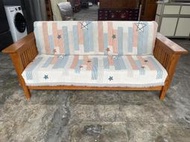 樂新二手家具《購買前先詢問》新麗屋柚木沙發*實木沙發*客廳沙發*木製沙發