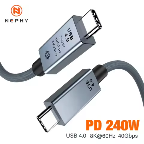 40gbps thunderbolt4 type c 240w USB4 fast charging cable compatible thunderbolt 3 USB c data transfe