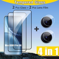 4 in 1 Tempered Glass For Vivo X300 Pro 5G Full Coverage Screen Protector For Vivo X300 Pro X200S X2