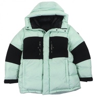 成色極佳 ▼ MONCLER 2022 BODRI 連帽雙拉鍊羽絨服，帶橡膠logo貼片，薄荷綠和黑色，1碼，正品日本製造。男士款