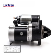 HW16-1 8T 12V 1.6KW Engine Starter Motor 8 Gear teeth For Motor Starter Diesel Generator Parts