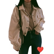 Jacket Wanita Corduroy Button