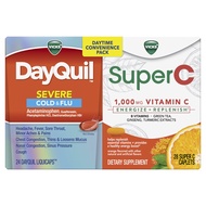 Vicks DayQuil & Super C Convenience Pack: DayQuil Severe Medicine for Cold & Flu Relief, Convenientl