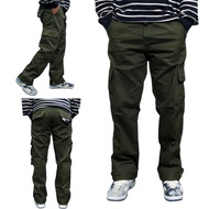 Long Cargo Pants - Celana Cargo Panjang Loose Baggy Pants - Dark Grey