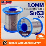 1.0mm 400g Sn63 Tin Lead Solder Wire for Electrical Soldering Pateri Wayar Solder Wire High Purity 6