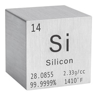 【 LA3P】-High-Precision 1Inch Silicon Density Cube - 99.9% Pure Elements for Chemistry - Periodic Table Design for Collection Durable Easy to Use 2.54 X 2.54 X 2.54cm
