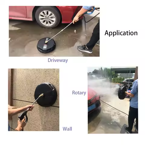 Surface Cleaner Rotary High Pressure Rotating Brushes 2500PSI Floor Scrubber Discs for Karcher K1 K2
