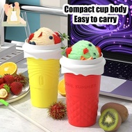 Silicone Quick Ice Cup Frozen Cup Coffee Ice Cup Summer Water Bottle With Spoon