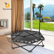 Dynwave Foldable Trampoline Versatile with Adjustable Handle Toy Jumping Mat Mini Trampoline for Pla
