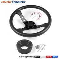 14inch 350mm PU Leather Car Racing Steering Wheel With Adapter Plate 70mm PCD For Logitech G29 G920 G923 For Racing Game