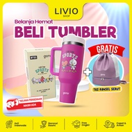 [Goto 2-In-1 Bundling Package] 1.2L BT21 Drinking Bottle, Cold-Resistant Tumbler + Unisex Sports Tra