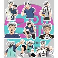 9Pcs Bokuto Koutarou Anime Haikyu Stickers