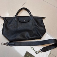 Longchamp 小羊皮中型肩背斜背手提包