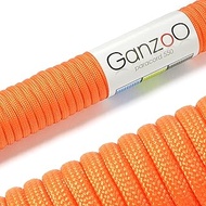 Ganzoo 550 Paracord Cord for Bracelets, Leashes, Necklaces, 30 Metres of Nylon/Polyester Rope, 4 mm,