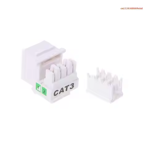 5pcs Rj11 Cat3 Socket Connector Telephone Module 4-wire Cable Adapter Telecom Voice Keystone Jack 6p