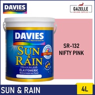 Davies Sun & Rain Acrylic Elastomeric Paint - Reds & Pinks 4L