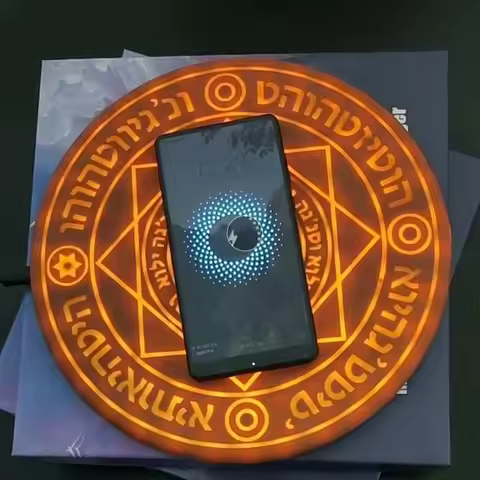 Magic optical array Qi Wireless Phone Charger 10W Circle quick Charging Pad For iPhone 8 X XS XR Plu