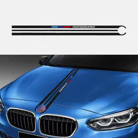 Car Hood Bonnet Engine Sticker For BMW e46 e90 e60 e39 f30 f10 e36 e87 x5 e70 e91 g30 Sport Vinyl Fi