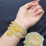 Q530 3V TA Blonde Chain Mixed with Fox and Money Bag TA Blonde Vip Hook Au10K - Feng Shui TUDO