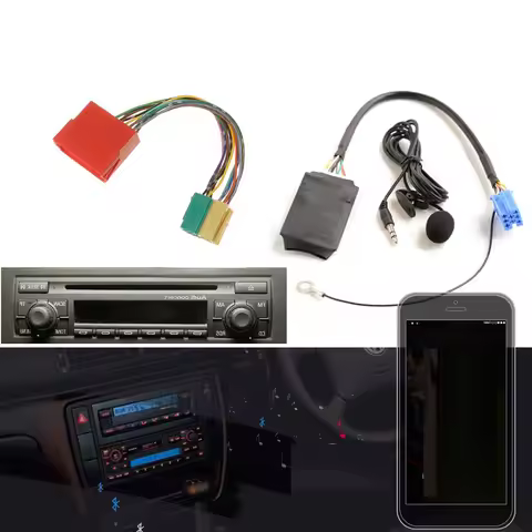 Bluetooth 5.0 AUX Handsfree 8 Pin Adapter A2DP Music Audio Cable For Audi A3 8P 8L A4 B5-B7 A6 4B A8