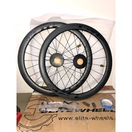 Wheelset Carbon ELITE 50mm 700C Black Matte Rim Brake