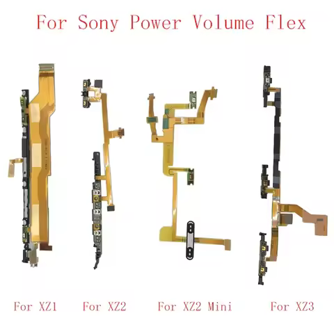 Power On Off Button Volume Switch Control Flex Cable Ribbon For Sony XZ1 XZ2 Mini XZ3 Power Volume S