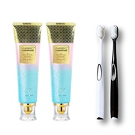 WE2C Tripel Whitening Niacinamide Whitening Toothpaste Whitens teeth Freshens breath Removes stains 