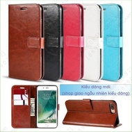 Realme 8 / 8 pro leather case with cover to support watching movies, convenient card holder